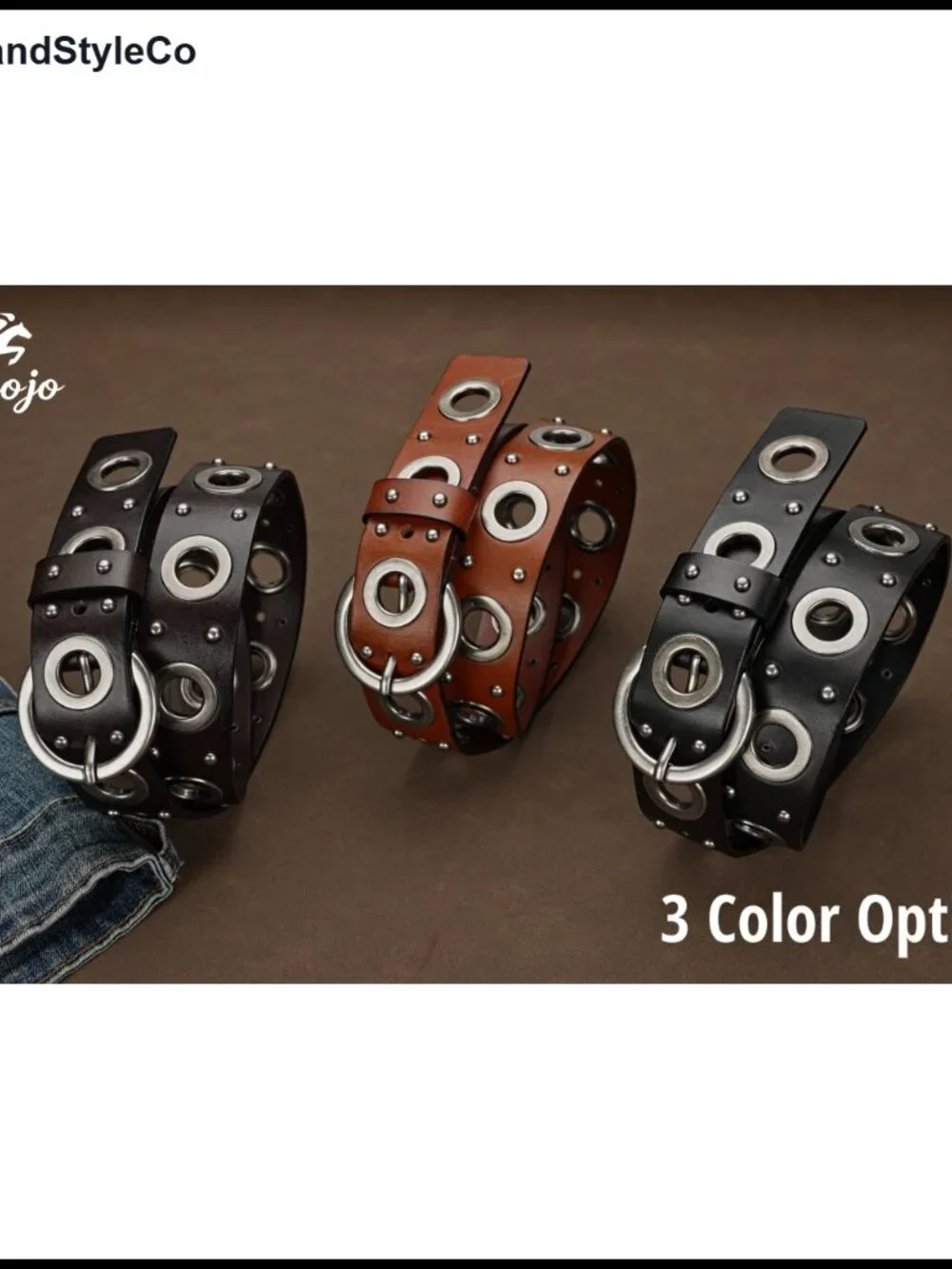 Women's Genuine Full-Grain Leather Belt 1.5